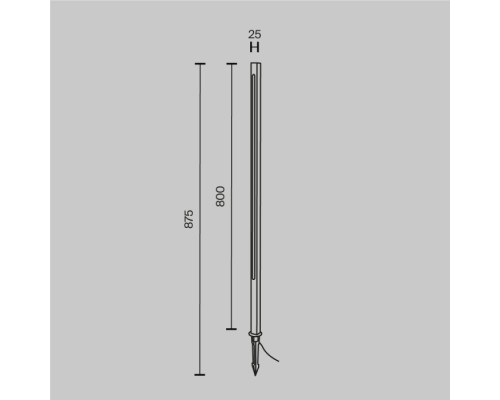 Грунтовый светильник Pole O440FL-L12GF3K Maytoni