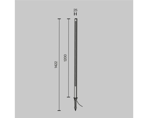 Грунтовый светильник Pole O440FL-L18GF3K Maytoni