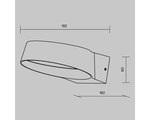 Настенный светильник уличный Share O443WL-L12GF3K Maytoni