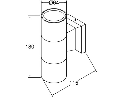Настенный светильник уличный Bowery O574WL-02W Maytoni