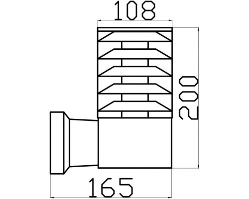 Настенный светильник уличный Bronx O576WL-01GR Maytoni