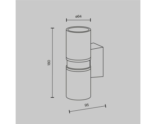 Настенный светильник уличный Bowery O582WL-02BS Maytoni