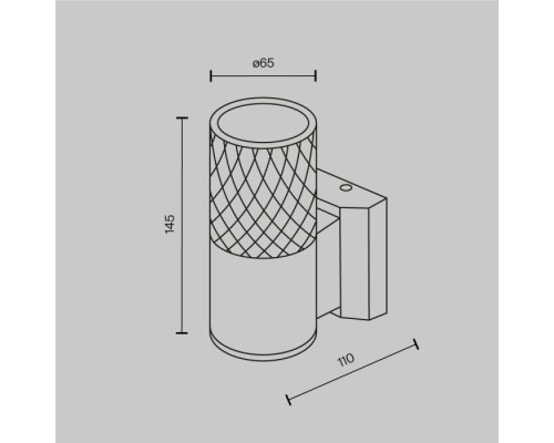 Настенный светильник уличный Bowery O583WL-01W Maytoni