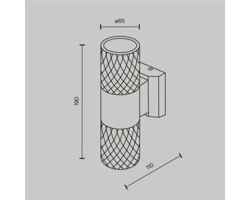 Настенный светильник уличный Bowery O583WL-02W Maytoni