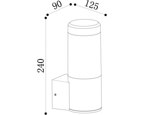Настенный светильник уличный Koln O590WL-L8B4K Maytoni