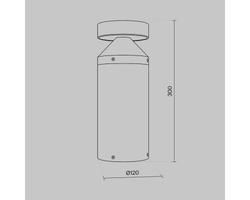 Наземный фонарь Olten O591FL-L12GF3K Maytoni