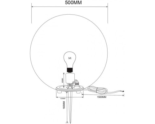 Наземный светильник Erda O594FL-01W1 Maytoni