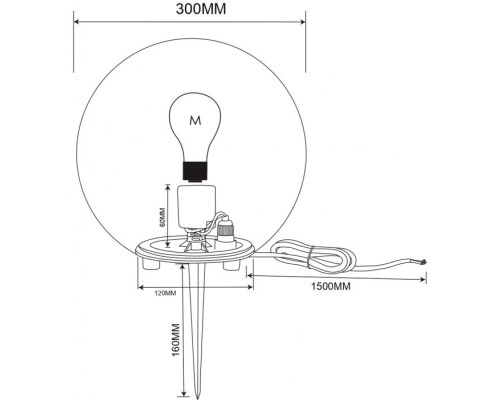Наземный светильник Erda O594FL-01W Maytoni