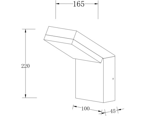 Настенный светильник уличный Paso O595WL-L12B3K Maytoni
