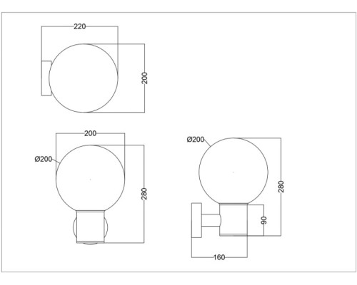 Настенный светильник уличный Bold O598WL-01GR Maytoni