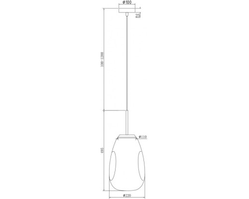 Подвесной светильник Mabell P013PL-01G Maytoni
