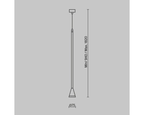 Подвесной светильник Arrow P064PL-01G-1 Maytoni