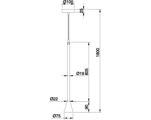 Подвесной светильник Arrow P064PL-01W Maytoni