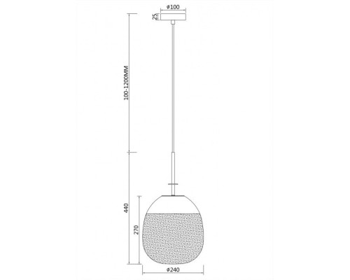 Подвесной светильник Lune P072PL-L5W3K Maytoni