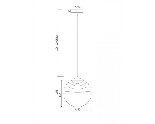 Подвесной светильник Vinare P074PL-01BS Maytoni