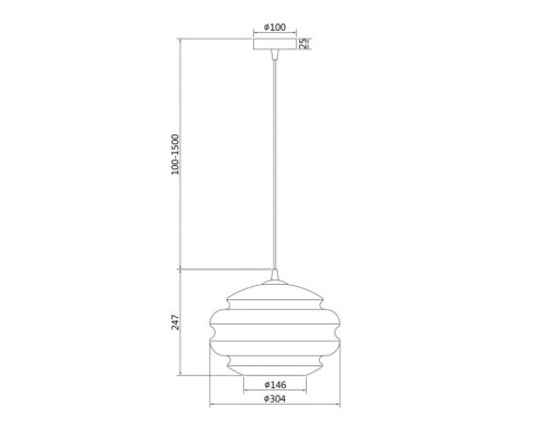 Подвесной светильник Ruche P079PL-01SG Maytoni