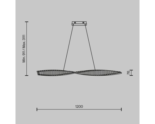 Подвесной светильник Krone P097PL-L36BS3K Maytoni