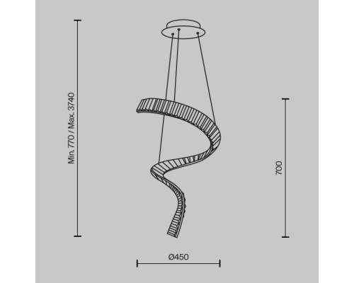 Подвесной светильник Krone P097PL-L48BS3K Maytoni