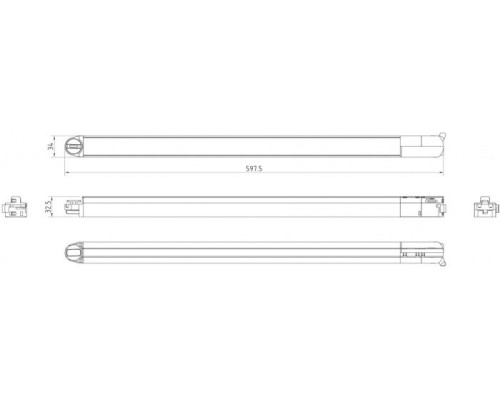 Трековый светильник BASIS TR000-1-15W4K-W Maytoni