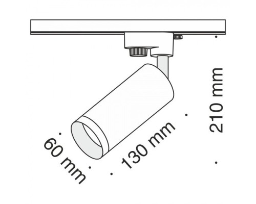 Трековый светильник Track lamps TR004-1-GU10-G Maytoni