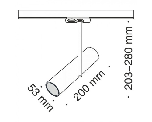 Трековый светильник Track lamps TR005-1-GU10-W Maytoni