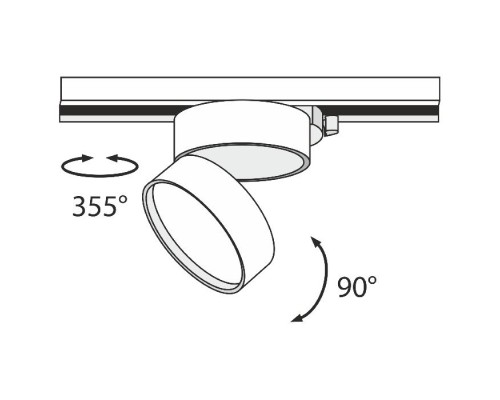 Трековый светильник Track lamps TR007-1-18W3K-B4K Maytoni