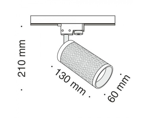 Трековый светильник Track lamps TR011-1-GU10-W Maytoni