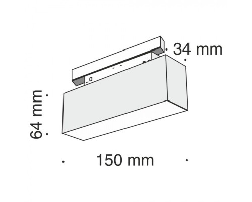Трековый светильник Track lamps TR012-2-7W3K-B Maytoni