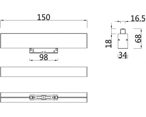 Трековый светильник BASIS TR012-2-7W3K-W Maytoni