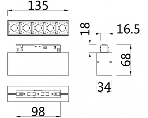Трековый светильник Points TR014-2-10W4K-W Maytoni