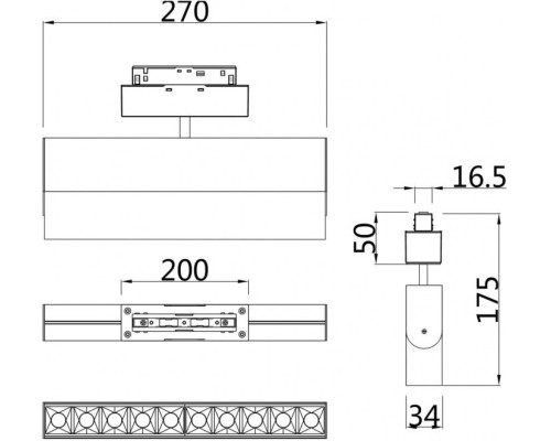 Трековый светильник Points TR015-2-20W4K-W Maytoni