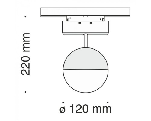 Трековый светильник Track lamps TR017-2-10W3K-B Maytoni