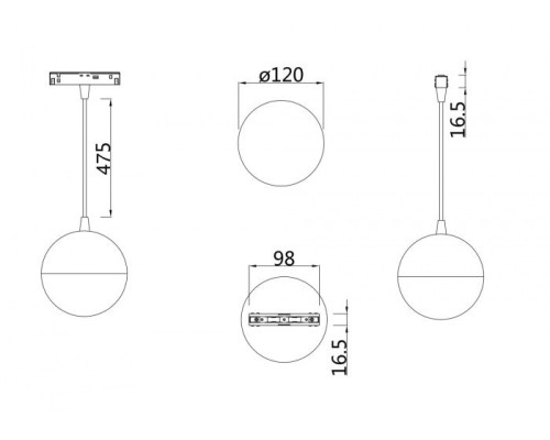 Трековый светильник Kiat TR018-2-10W3K-W Maytoni