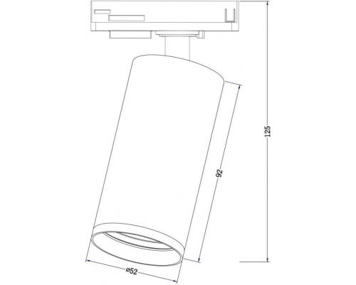 Трековый светильник Track lamps TR020-1-GU10-B Maytoni
