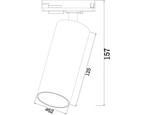 Трековый светильник Track Lamps TR021-1-12W4K Maytoni