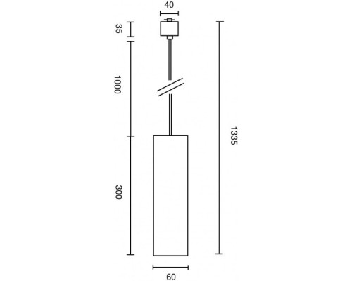 Трековый светильник Focus TR025-1-GU10-B Maytoni