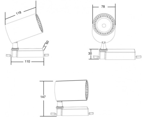 Трековый светильник Vuoro TR029-3-10W3K-W Maytoni