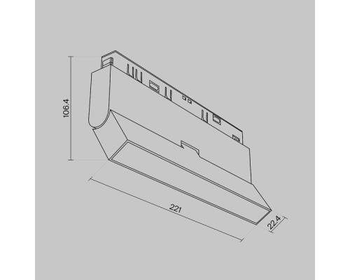 Трековый светильник Basis Rot TR036-4-12WTW-DD-W Maytoni