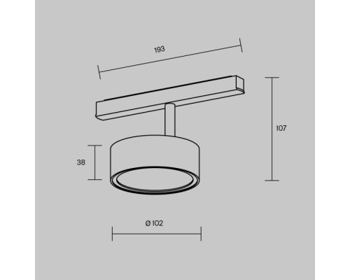 Трековый светильник Rado TR040-2-18W4K-BBS Maytoni