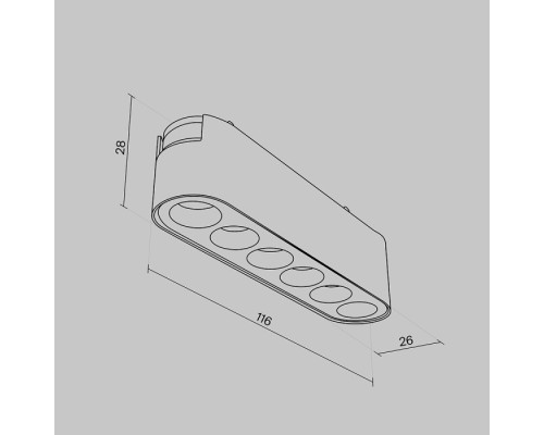 Трековый светильник Points TR082-1-6W4K-M-B Maytoni