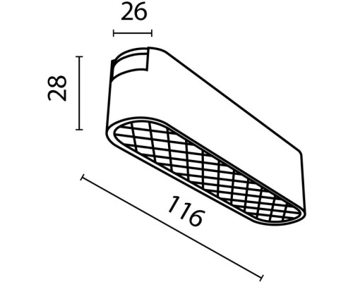 Трековый светильник Basis Grid TR084-1-6W3K-B Maytoni