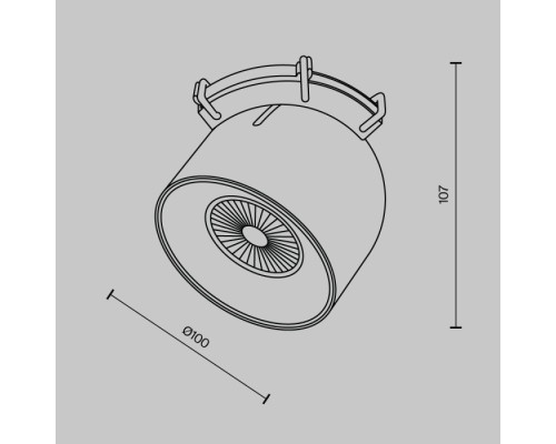 Трековый светильник Cup TR124B-12W4K-M-W Maytoni