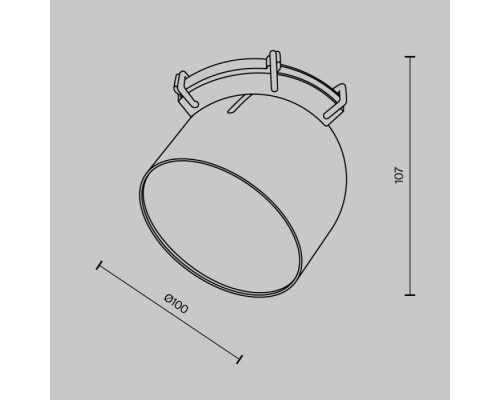 Трековый светильник Cup TR124B-12W4K-W Maytoni