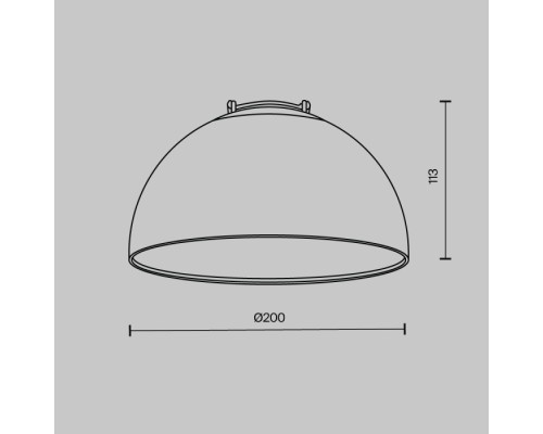 Трековый светильник Bowl TR126B-20W3K-B Maytoni