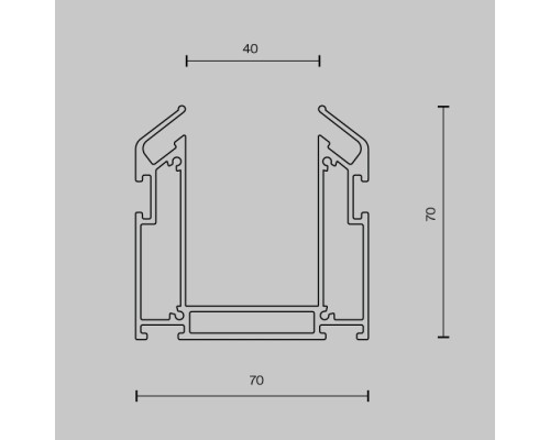 Профиль Accessories for tracks Gravity TRA010MP-212S Maytoni