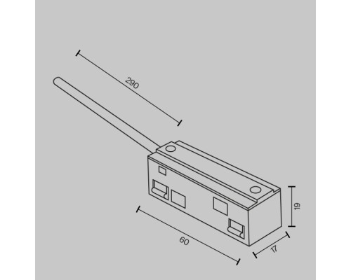 Подводы питания Accessories for tracks Exility TRA034B-42B-1 Maytoni