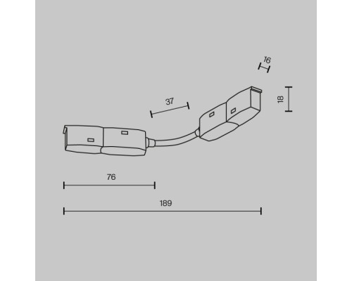 Коннектор Accessories for tracks Exility TRA034CS-W Maytoni