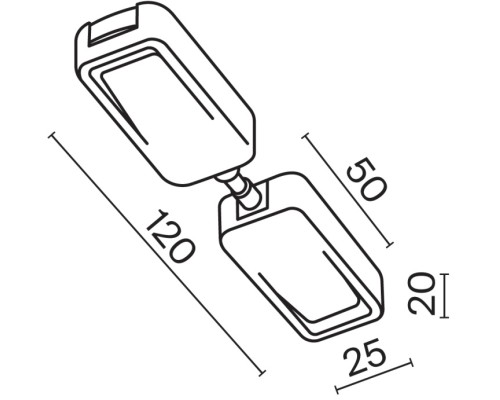 Прямой коннектор питания Magnetic track system Radity TRA084C-B-12 Maytoni