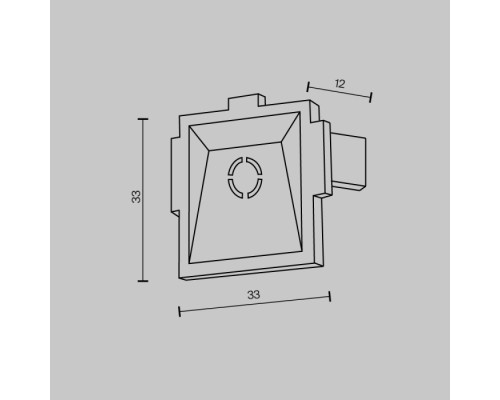 Заглушка Accessories for tracks Radity TRA084EC-12B Maytoni