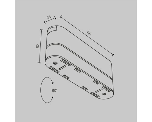Адаптер Accessories for tracks Radity TRA084FC-11SW Maytoni